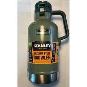 NEW! STANLEY Classic The Easy-Pour Stainless Steel Growler 64 OZ Green Handle
